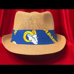 Tan LA Rams fedora 2020 logo